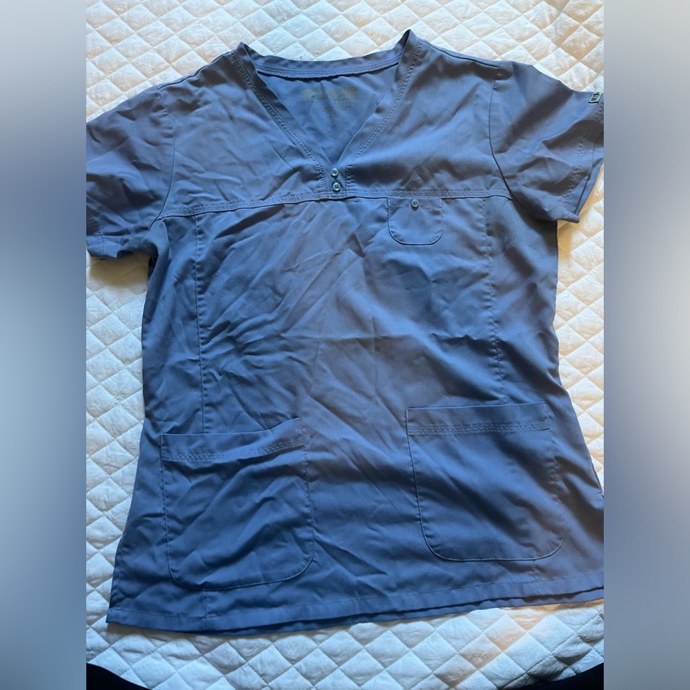 GUC Grey’s Anatomy blue scrubs size medium top and small bottoms